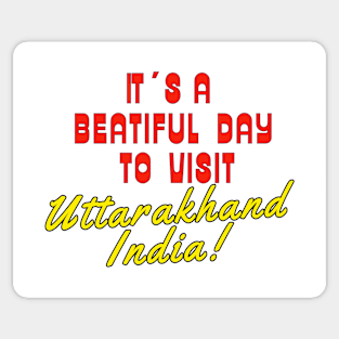 Uttarakhand India. Gift ideas for the travel enthusiast. Sticker